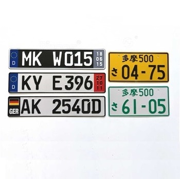 Euro number plates, JDM number plates