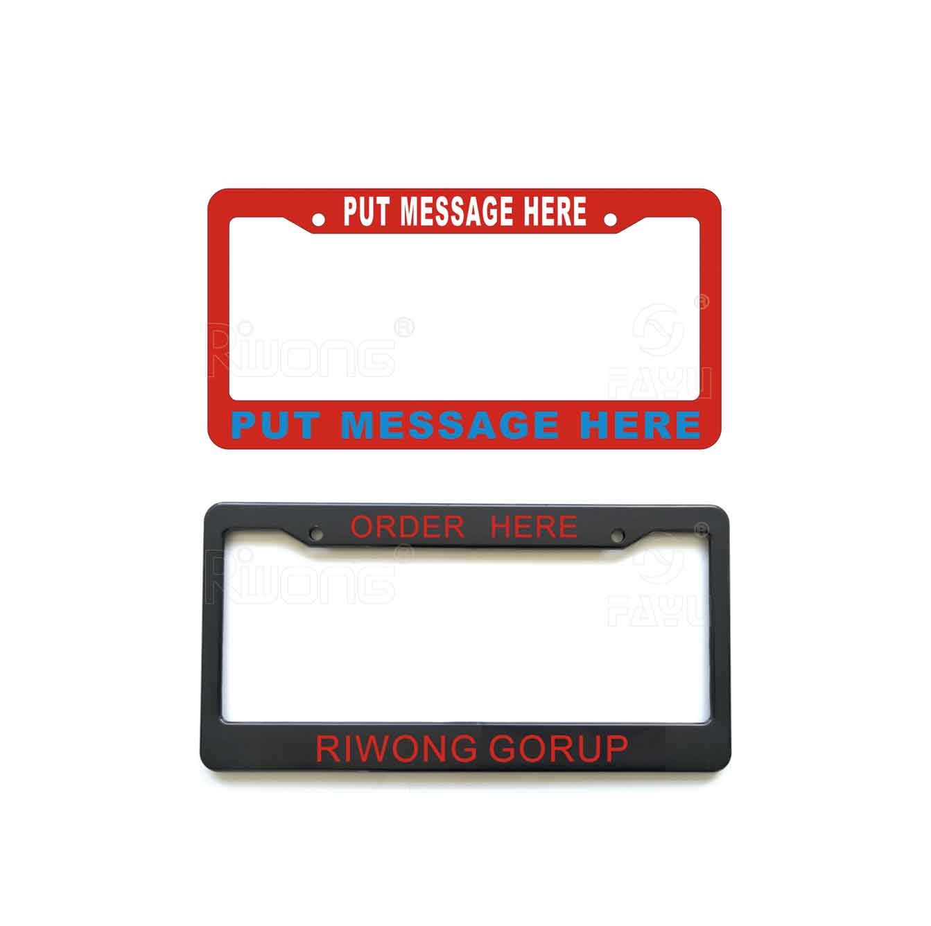 Plastic License Plate Frame with American Size