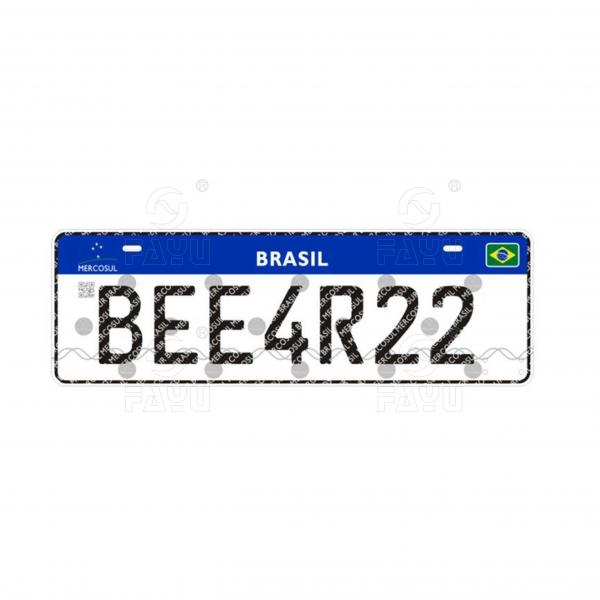 New model Brasil license plate