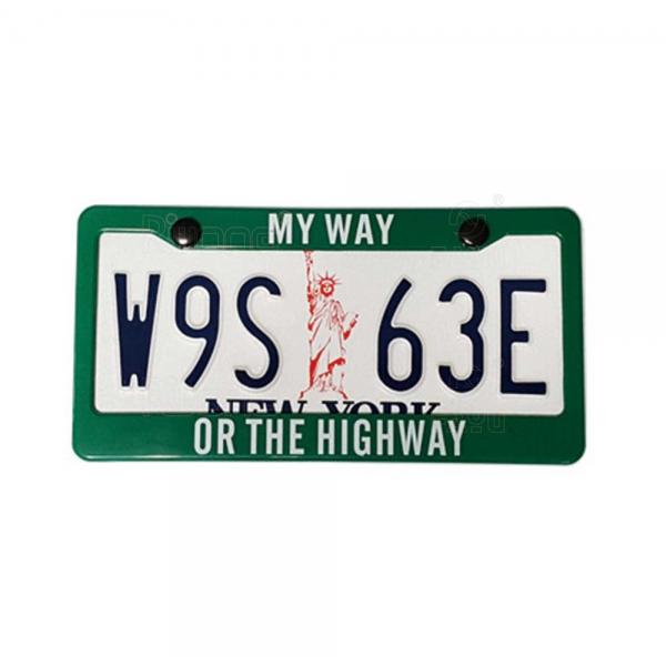 Decoration license plate and license plate frame