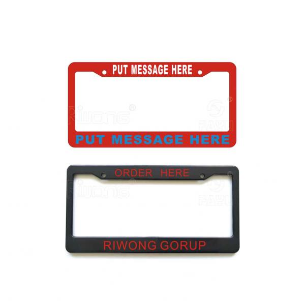 Plastic License Plate Frame with American Size