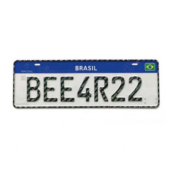 Car License Plate Mercosur